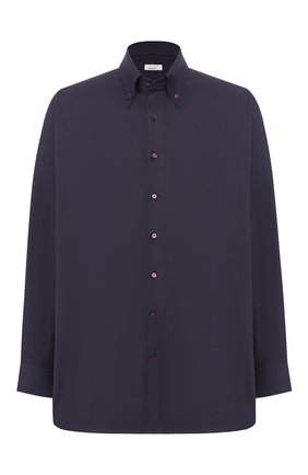 Мужская хлопковая рубашка с воротником button down ZILLI фиолетового цвета по цене 54700 руб., арт. MFQ-MERCU-01077/RE01 | Фото 1 Мужская хлопковая рубашка с воротником button down ZILLI фиолетового цвета, арт. MFQ-MERCU-01077/RE01 | Фото 1