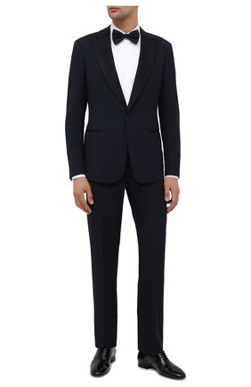 Мужской шерстяной смокинг GIORGIO ARMANI темно-синего цвета по цене 224000 руб., арт. 8WGAS001/T0075 | Фото 1 Мужской шерстяной смокинг GIORGIO ARMANI темно-синего цвета, арт. 8WGAS001/T0075 | Фото 1