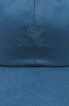 Детская кашемировая бейсболка LORO PIANA синего цвета по цене 21050 руб., арт. FAF4334 | Фото 3 Детская кашемировая бейсболка LORO PIANA синего цвета, арт. FAF4334 | Фото 3