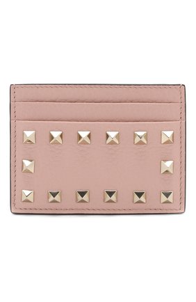 Кожаный футляр для кредитных карт Valentino Garavani Rockstud | Фото №1 Кожаный футляр для кредитных карт Valentino Garavani Rockstud | Фото №1