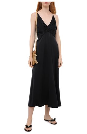 Женские шлепанцы valentino garavani rockstud VALENTINO черного цвета по цене 19300 руб., арт. ZW2S0552/PVS | Фото 2 Женские шлепанцы valentino garavani rockstud VALENTINO черного цвета, арт. ZW2S0552/PVS | Фото 2