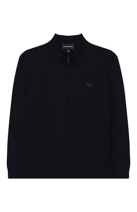 Детский хлопковый кардиган EMPORIO ARMANI темно-синего цвета по цене 8995 руб., арт. 8N4M91/4M0HZ | Фото 1 Детский хлопковый кардиган EMPORIO ARMANI темно-синего цвета, арт. 8N4M91/4M0HZ | Фото 1
