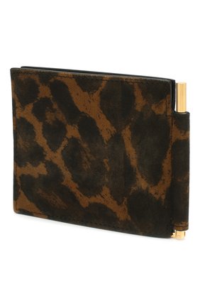 Мужской кожаный зажим для денег TOM FORD хаки цвета по цене 32600 руб., арт. Y0231T-CQ3 | Фото 2 Мужской кожаный зажим для денег TOM FORD хаки цвета, арт. Y0231T-CQ3 | Фото 2