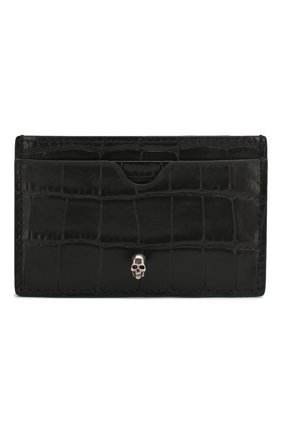 Мужской кожаный футляр для кредитных карт ALEXANDER MCQUEEN черного цвета по цене 15950 руб., арт. 550855/DZT0Y | Фото 1 Мужской кожаный футляр для кредитных карт ALEXANDER MCQUEEN черного цвета, арт. 550855/DZT0Y | Фото 1