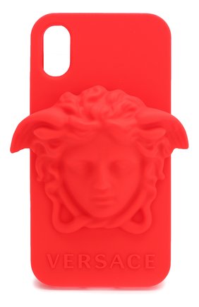 Мужской чехол для iphone x VERSACE красного цвета по цене 9740 руб., арт. DPY7314M/DPCME | Фото 1 Мужской чехол для iphone x VERSACE красного цвета, арт. DPY7314M/DPCME | Фото 1