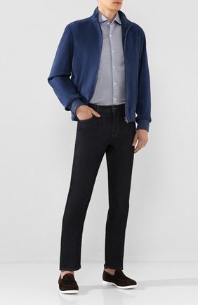 Мужские замшевые лоферы KITON темно-коричневого цвета по цене 79950 руб., арт. USSPLUMN00104 | Фото 2 Мужские замшевые лоферы KITON темно-коричневого цвета, арт. USSPLUMN00104 | Фото 2