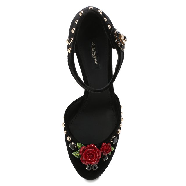 Бархатные туфли Vally Dolce&Gabbana 6969143
