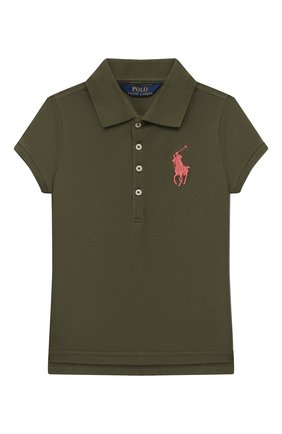 Детское хлопковое поло POLO RALPH LAUREN хаки цвета по цене 9950 руб., арт. 313698697 | Фото 1 Детское хлопковое поло POLO RALPH LAUREN хаки цвета, арт. 313698697 | Фото 1 (Материал внешний: Хлопок; Статус проверки: Проверено; Рукава: Короткие; Ростовка одежда: 10 - 11 лет | 140 - 146см, 9 лет | 134 см, 8 лет | 128 см, 13 - 15 лет | 158 см)