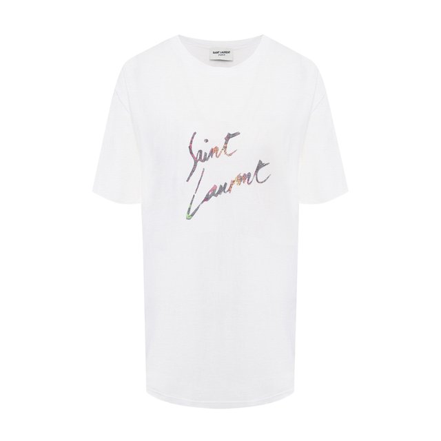 Хлопковая футболка Yves Saint Laurent 7788535