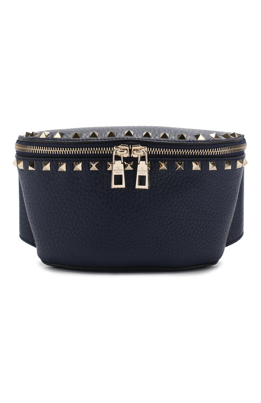 Поясная сумка Valentino Garavani Rockstud Valentino темно-синяя | Фото №1