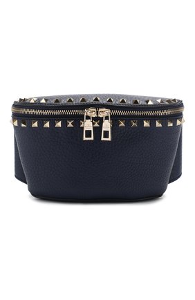 Женская темно-синяя поясная сумка valentino garavani rockstud Valentino, арт. RW2B0D15/VSL купить в ЦУМ | Фото №1 Поясная сумка Valentino Garavani Rockstud Valentino темно-синяя | Фото №1
