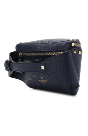 Женская темно-синяя поясная сумка valentino garavani rockstud Valentino, арт. RW2B0D15/VSL купить в ЦУМ | Фото №3 Поясная сумка Valentino Garavani Rockstud Valentino темно-синяя | Фото №3