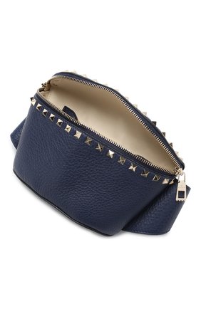 Женская темно-синяя поясная сумка valentino garavani rockstud Valentino, арт. RW2B0D15/VSL купить в ЦУМ | Фото №4 Поясная сумка Valentino Garavani Rockstud Valentino темно-синяя | Фото №4