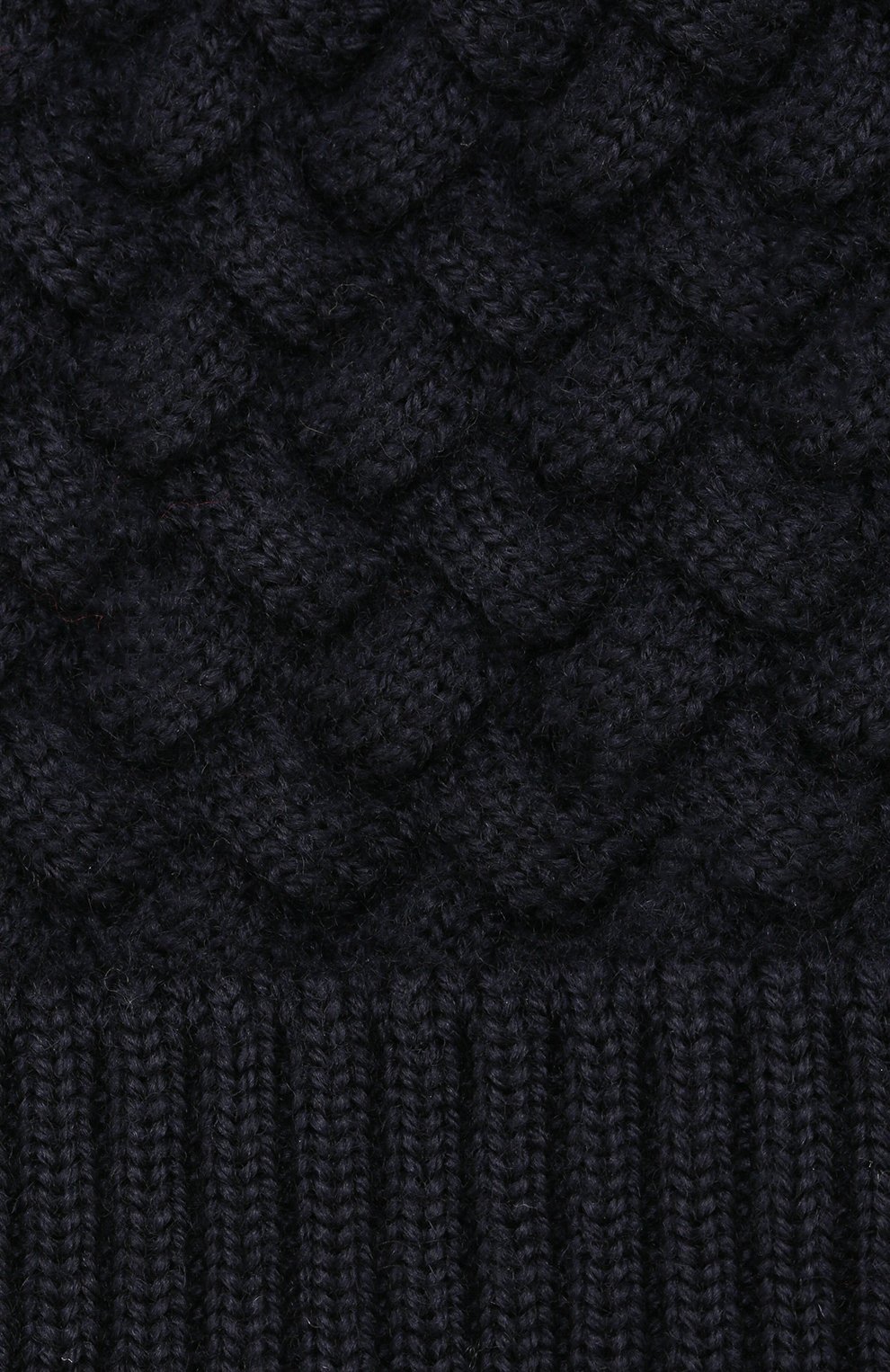 Женская шерстяная шапка BOTTEGA VENETA темно-синего цвета по цене 27950 руб., арт. 500396/4V206 | Фото 3 Женская шерстяная шапка BOTTEGA VENETA темно-синего цвета, арт. 500396/4V206 | Фото 3