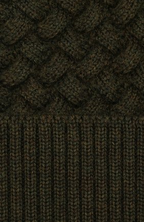 Женская шерстяная шапка BOTTEGA VENETA зеленого цвета по цене 27950 руб., арт. 500396/4V206 | Фото 3 Женская шерстяная шапка BOTTEGA VENETA зеленого цвета, арт. 500396/4V206 | Фото 3