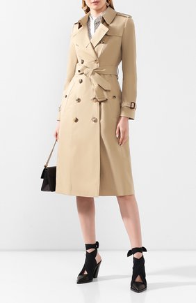 Женский хлопковый тренч chelsea BURBERRY бежевого цвета по цене 145000 руб., арт. 4073377 | Фото 2 Женский хлопковый тренч chelsea BURBERRY бежевого цвета, арт. 4073377 | Фото 2
