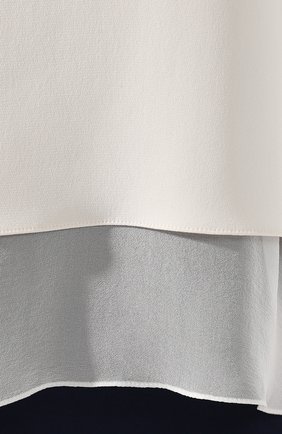 Женская шелковая блузка RALPH LAUREN кремвого цвета, арт. 290739987 | Фото 5 (Материал внешний: Шелк; Рукава: Длинные; Принт: Без принта; Длина (для топов): Стандартные; Женское Кросс-КТ: Блуза-одежда; Статус проверки: Проверена категория)