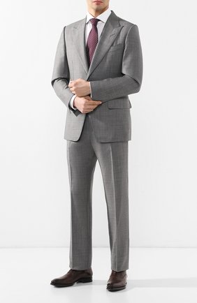 Мужской шерстяной костюм TOM FORD серого цвета по цене 284500 руб., арт. 522R03/21AL43 | Фото 1 Мужской шерстяной костюм TOM FORD серого цвета, арт. 522R03/21AL43 | Фото 1