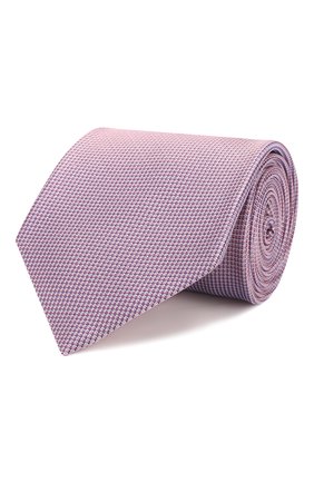 Мужской шелковый галстук BRIONI розового цвета, арт. 062I00/P8438 | Фото 1 (Материал: Шелк, Текстиль; Статус проверки: Проверено; Принт: Без принта)