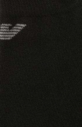 Мужские комплект из трех хлопковых носков EMPORIO ARMANI черного цвета по цене 2130 руб., арт. 300008/CC134 | Фото 2 Мужские комплект из трех хлопковых носков EMPORIO ARMANI черного цвета, арт. 300008/CC134 | Фото 2