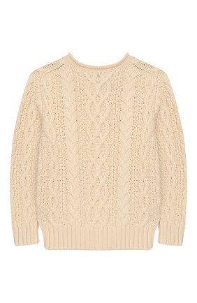 Детский хлопковый пуловер POLO RALPH LAUREN бежевого цвета по цене 8995 руб., арт. 322712073 | Фото 2 Детский хлопковый пуловер POLO RALPH LAUREN бежевого цвета, арт. 322712073 | Фото 2