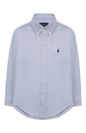 Хлопковая рубашка с воротником button down | Фото №1 Хлопковая рубашка с воротником button down | Фото №1