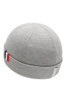 Хлопковая шапка Moncler Enfant серого цвета, арт. E1-951-99222-00-V9005 в ЦУМ | Фото №2 Хлопковая шапка Moncler Enfant серого цвета | Фото №2