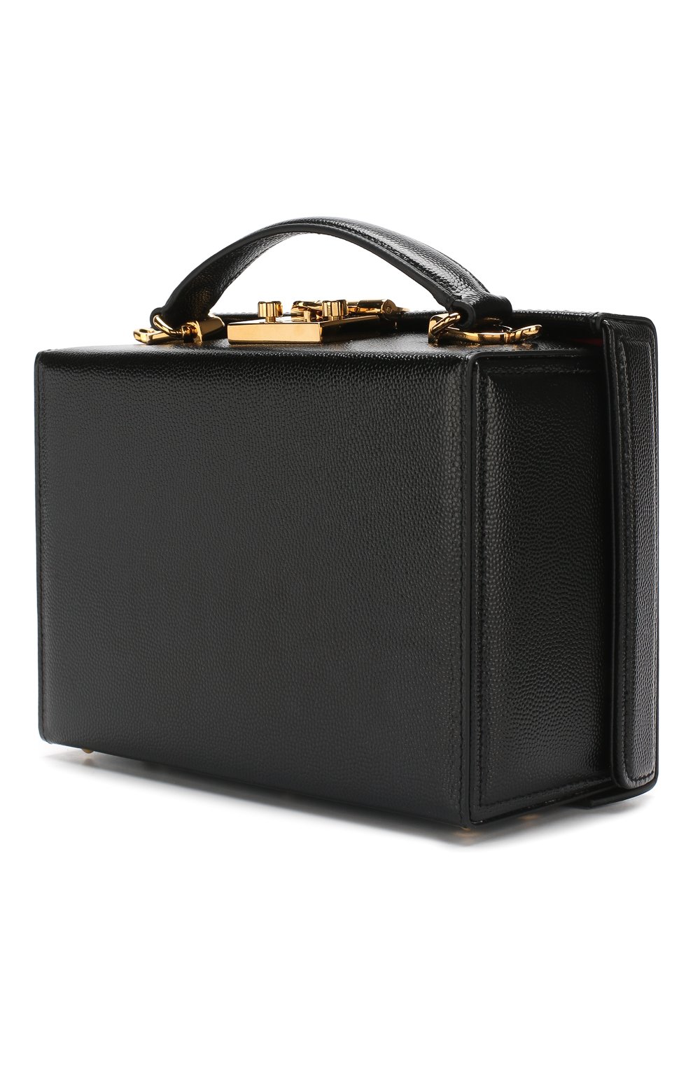 Женская сумка grace small box MARK CROSS черная цвета, арт. W108344G купить в ЦУМ | Фото №3 Сумка Grace Small Box Mark Cross черная цвета | Фото №3