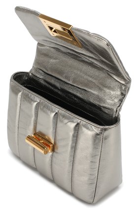 Женская сумка natalia soft medium TOM FORD серебряная цвета, арт. L0983T-X79 купить в ЦУМ | Фото №4 Сумка Natalia Soft medium Tom Ford серебряная цвета | Фото №4