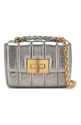 Женская сумка natalia soft medium TOM FORD серебряная цвета, арт. L0983T-X79 купить в ЦУМ | Фото №6 Сумка Natalia Soft medium Tom Ford серебряная цвета | Фото №6