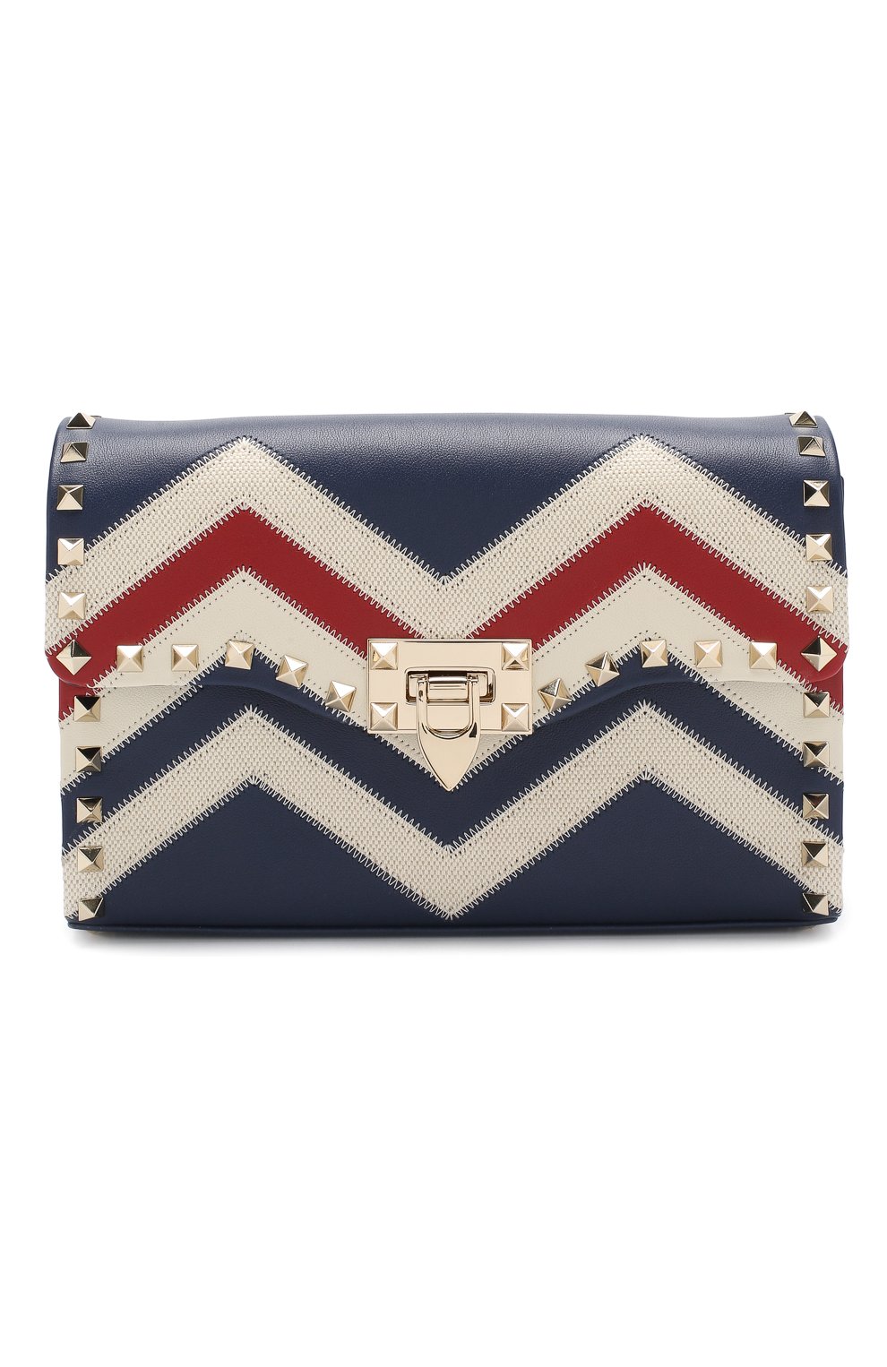 Сумка Valentino Garavani Rockstud medium Valentino синяя цвета | Фото №1