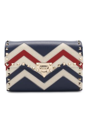 Женская сумка valentino garavani rockstud medium VALENTINO синяя цвета, арт. RW2B0181/DRI купить в ЦУМ | Фото №1 Сумка Valentino Garavani Rockstud medium Valentino синяя цвета | Фото №1