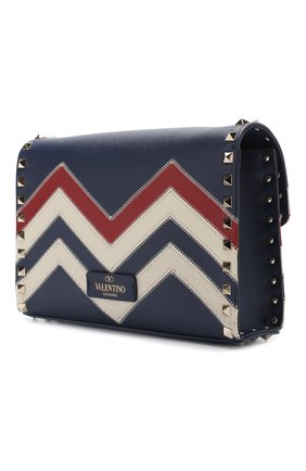 Женская сумка valentino garavani rockstud medium VALENTINO синяя цвета, арт. RW2B0181/DRI купить в ЦУМ | Фото №3 Сумка Valentino Garavani Rockstud medium Valentino синяя цвета | Фото №3