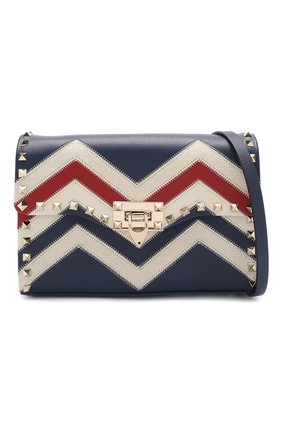 Женская сумка valentino garavani rockstud medium VALENTINO синяя цвета, арт. RW2B0181/DRI купить в ЦУМ | Фото №5 Сумка Valentino Garavani Rockstud medium Valentino синяя цвета | Фото №5