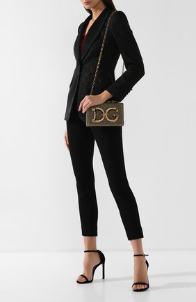 Сумка DG Girls Dolce & Gabbana, золотого цвета, арт. BB6498/AZ413 в ЦУМ | Фото №2 Сумка DG Girls Dolce & Gabbana золотого цвета | Фото №2
