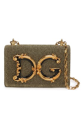 Сумка DG Girls Dolce & Gabbana, золотого цвета, арт. BB6498/AZ413 в ЦУМ | Фото №6 Сумка DG Girls Dolce & Gabbana золотого цвета | Фото №6