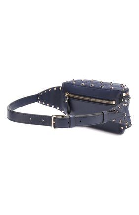 Женская сумка-пояс valentino garavani rockstud spike VALENTINO темно-синяя цвета, арт. RW2B0B46/XQC купить в ЦУМ | Фото №3 Сумка-пояс Valentino Garavani Rockstud Spike Valentino темно-синяя цвета | Фото №3