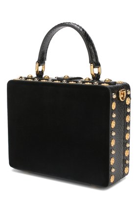 Сумка Dolce Box Dolce & Gabbana, черного цвета, арт. BB5970/AZ398 в ЦУМ | Фото №3 Сумка Dolce Box Dolce & Gabbana черного цвета | Фото №3