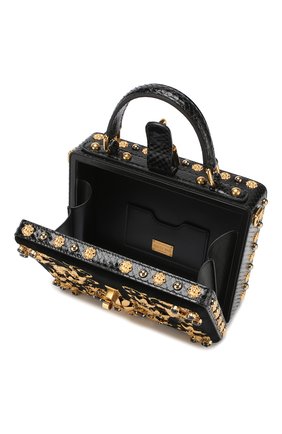 Сумка Dolce Box Dolce & Gabbana, черного цвета, арт. BB5970/AZ398 в ЦУМ | Фото №4 Сумка Dolce Box Dolce & Gabbana черного цвета | Фото №4