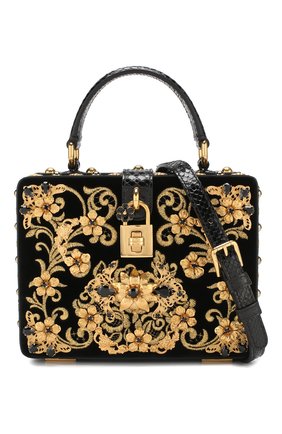 Сумка Dolce Box Dolce & Gabbana, черного цвета, арт. BB5970/AZ398 в ЦУМ | Фото №6 Сумка Dolce Box Dolce & Gabbana черного цвета | Фото №6