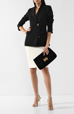 Клатч Natalia Soft Tom Ford, черного цвета, арт. L1147T-V01 в ЦУМ | Фото №2 Клатч Natalia Soft Tom Ford черного цвета | Фото №2