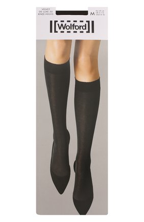 Женские капроновые гольфы WOLFORD черного цвета по цене 2300 руб., арт. 30923 | Фото 1 Женские капроновые гольфы WOLFORD черного цвета, арт. 30923 | Фото 1