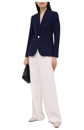 Женский шерстяной жакет RALPH LAUREN синего цвета по цене 166500 руб., арт. 290625536 | Фото 2 Женский шерстяной жакет RALPH LAUREN синего цвета, арт. 290625536 | Фото 2 (Материал внешний: Шерсть; Рукава: Длинные; Статус проверки: Проверена категория, Проверено; Длина (для топов): Стандартные; Случай: Формальный; 1-2-бортные: Однобортные; Материал подклада: Шелк; Женское Кросс-КТ: Жакет-одежда; Стили: Кэжуэл)