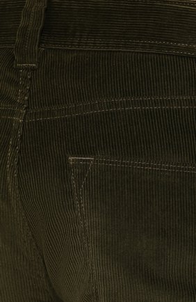 Мужские брюки из смеси хлопка и кашемира LORO PIANA хаки цвета, арт. FAI6011 | Фото 5 (Случай: Повседневный; Региональные ограничения белый список (Axapta Mercury): RU; Материал внешний: Хлопок; Стили: Кэжуэл)