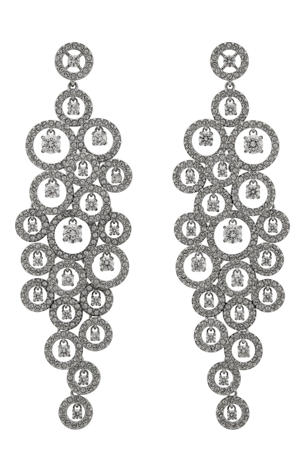 Женские серьги creativity SWAROVSKI серебряного цвета, арт. 5408280 | Фото 1