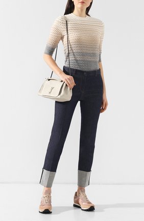 Женская сумка nolita small SAINT LAURENT кремовая цвета, арт. 554284/03W04 купить в ЦУМ | Фото №2 Сумка Nolita small Saint Laurent кремовая цвета | Фото №2