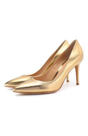 Туфли Gianvito 85 из металлизированной кожи | Фото №1 Туфли Gianvito 85 из металлизированной кожи | Фото №1