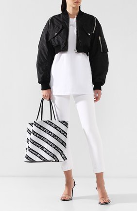 Женская сумка roxy ALEXANDER WANG черно-белая цвета, арт. 2049T0661T купить в ЦУМ | Фото №2 Сумка Roxy Alexander Wang черно-белая цвета | Фото №2