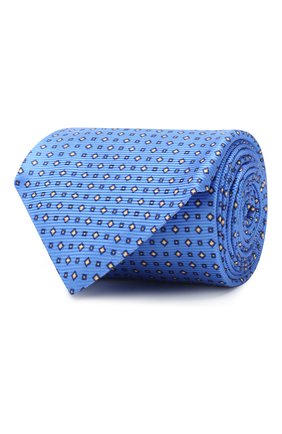 Мужской шелковый галстук KITON голубого цвета по цене 19950 руб., арт. UCRVKLC06F94 | Фото 1 Мужской шелковый галстук KITON голубого цвета, арт. UCRVKLC06F94 | Фото 1