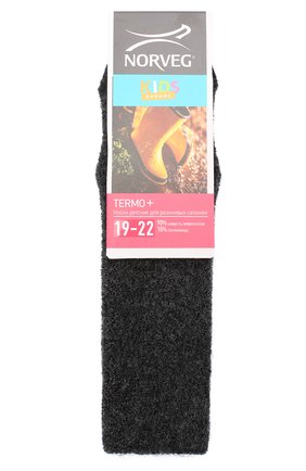 Детские шерстяные носки NORVEG темно-серого цвета, арт. 9THSRU-041 | Фото 1 (Материал: Шерсть, Текстиль; Статус проверки: Проверена категория; Кросс-КТ: Носки)